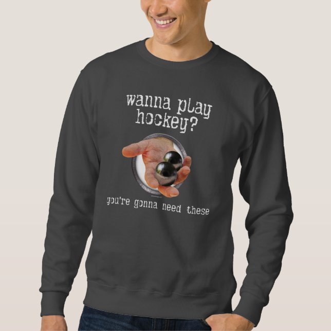 Sweatshirt de boules de hockey (Devant)