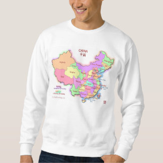 Sweatshirt de carte de la Chine