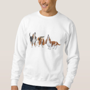 Sweatshirt de chiens de basset d'hurlement