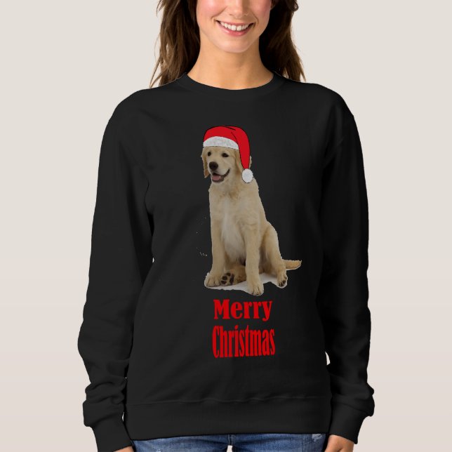 Sweatshirt De Christmas Labrador Retreiver Joyeux Noël (Devant)