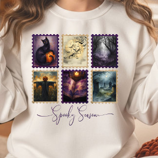 Sweatshirt de collection de timbres d'Halloween