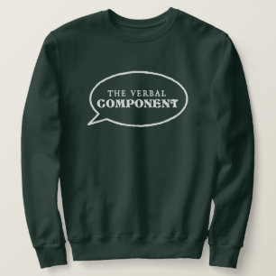 Sweatshirt de composants verbaux - Vert