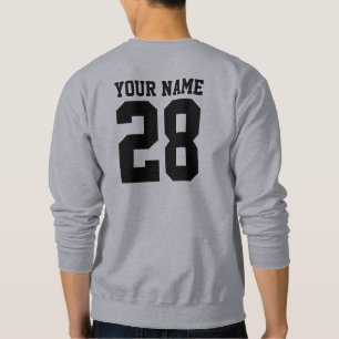 Sweatshirt de coutume de nom et de nombre