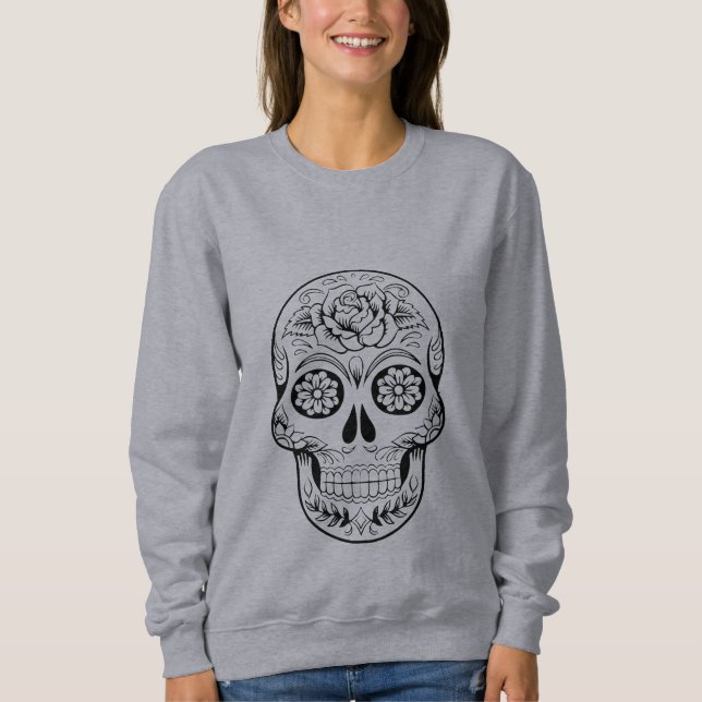 Sweatshirt de crâne de sucre (Devant)