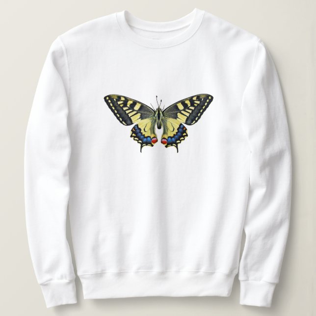 Sweatshirt de Crewneck de papillon (Design devant)