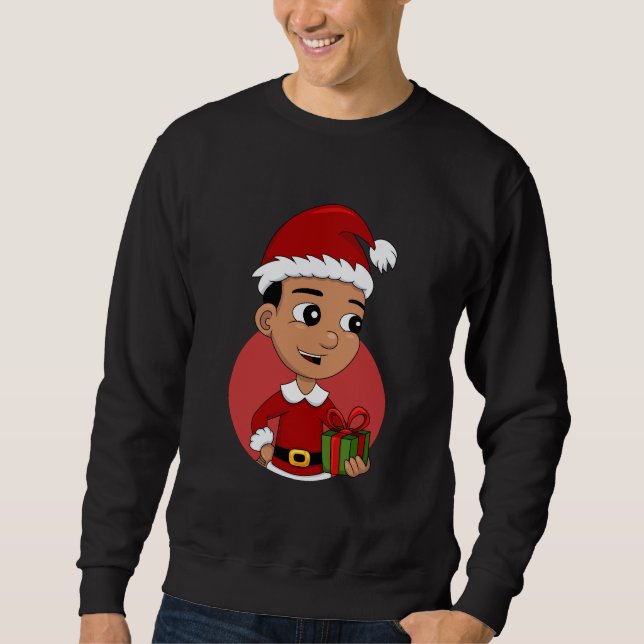 Sweatshirt de dessin animé de Noël (Devant)