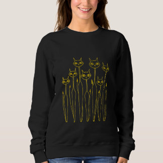 Sweatshirt de Doodle (à main noire)