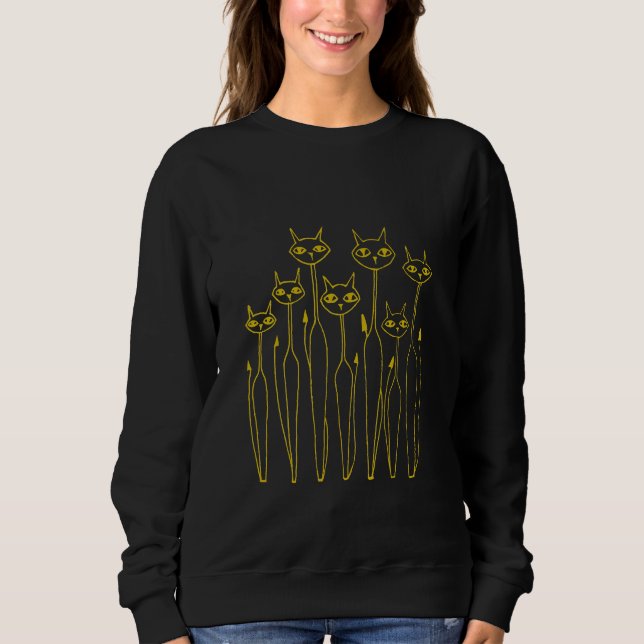Sweatshirt de Doodle (à main noire) (Devant)
