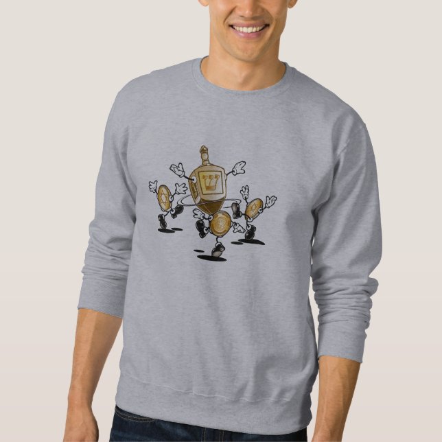 Sweatshirt de Dreidel de danse (Devant)