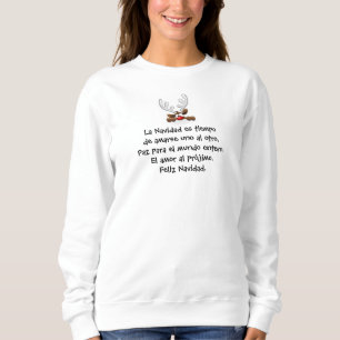 Sweatshirt de Feliz Navidad si doux et de fête