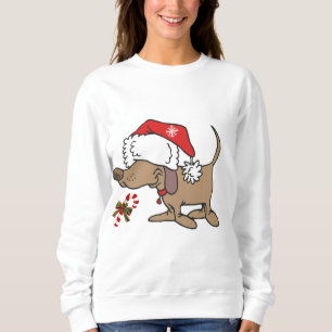 sweatshirt DE FEMME "CHRISTMAS PUPPY"