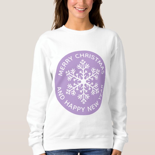 Sweatshirt de fête du Festin de Fluge pourpre (Devant)