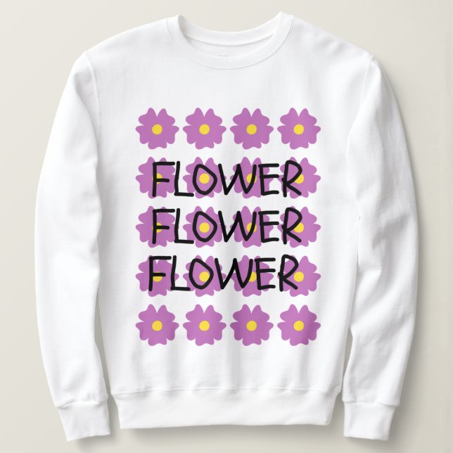 Sweatshirt de fleurs (Design devant)