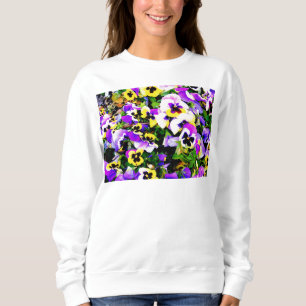 sweatshirt de fleurs de sansy