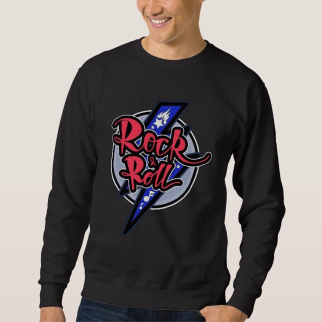 Sweatshirt de foudre Rock & Roll (Devant)