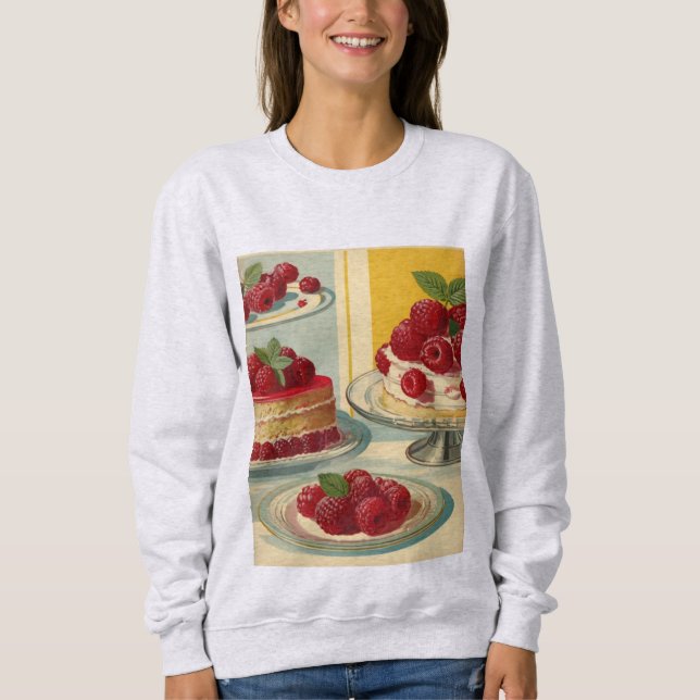 Sweatshirt de gâteau rétro futuriste  (Devant)