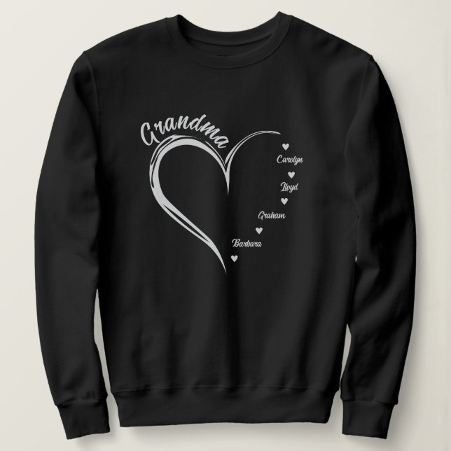 Sweatshirt de grand-mère personnalisé, grand-mère  (Design devant)