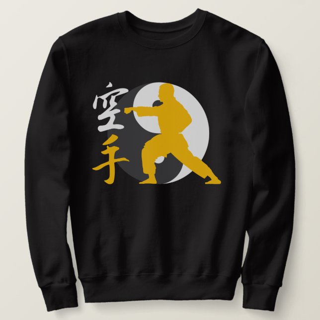 Sweatshirt de guerrier de karaté (Design devant)