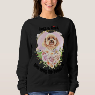 Sweatshirt de Juste une fille qui aime son jouet de caniche