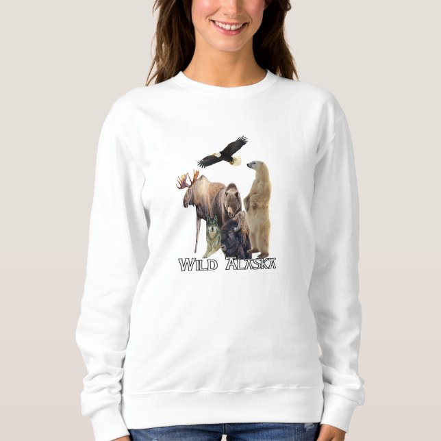 Sweatshirt de la faune de l'Alaska (Devant)