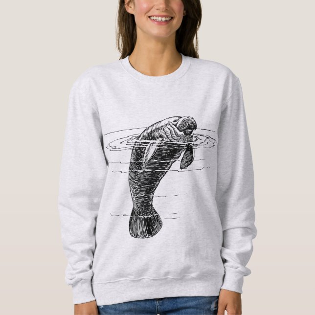 Sweatshirt de la femme Manatee (Devant)