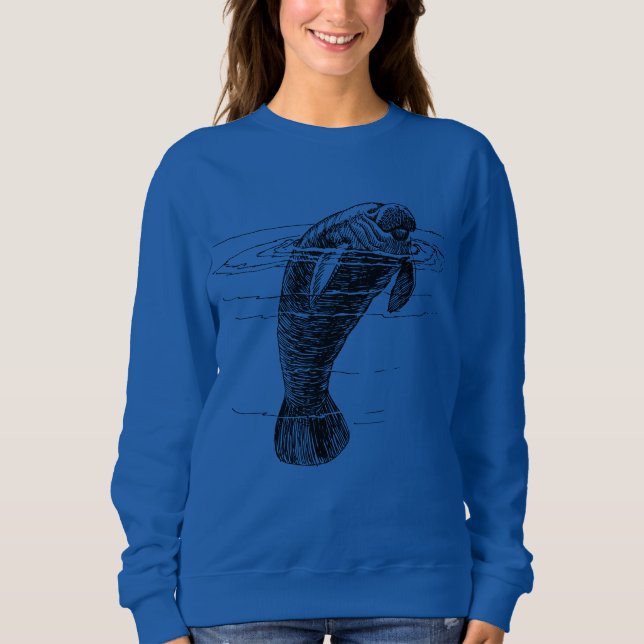 Sweatshirt de la femme Manatee (Devant)