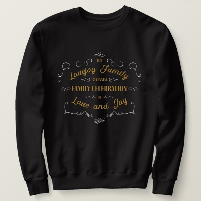 Sweatshirt de la fête de Lovejoy - Noir (Design devant)