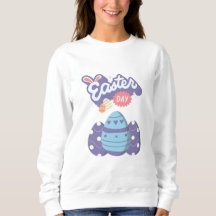 Sweatshirt de la fête de Pâques - Graphique d'oeuf