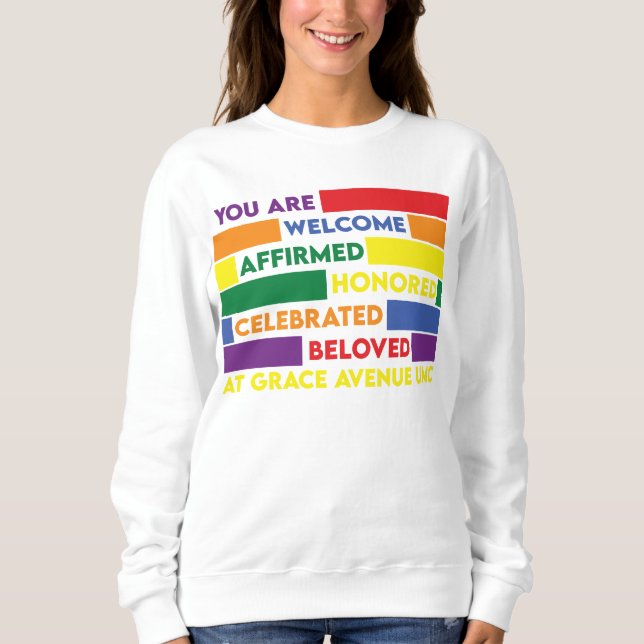 Sweatshirt de la Grace Avenue Pride (Devant)