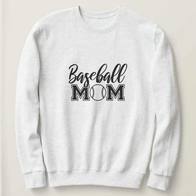 Sweatshirt de la maman de baseball (Design devant)