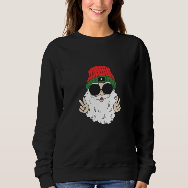 Sweatshirt de la paix de Noël 2023 - Festive Père  (Devant)