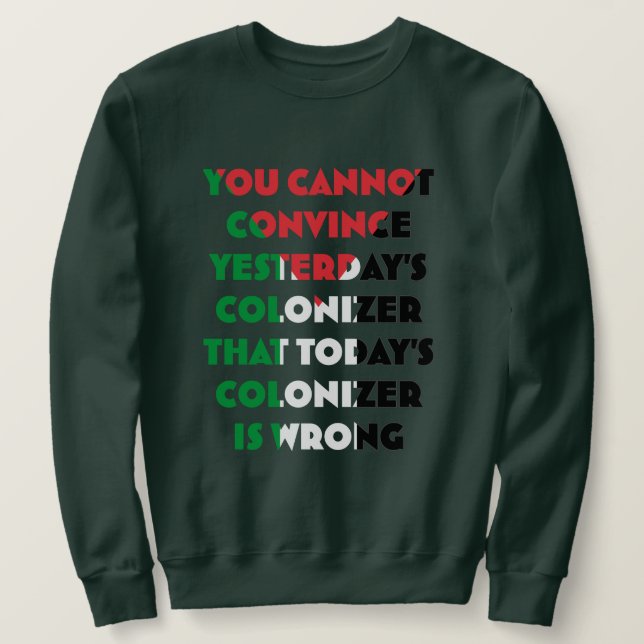 Sweatshirt de la Palestine libre - Sauvez le Sweat (Design devant)