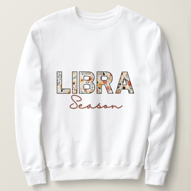Sweatshirt De La Saison Libra Pour Femmes (Design devant)