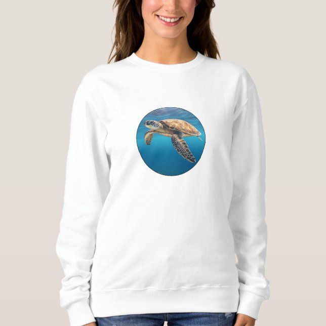 Sweatshirt de la tortue de mer (Devant)