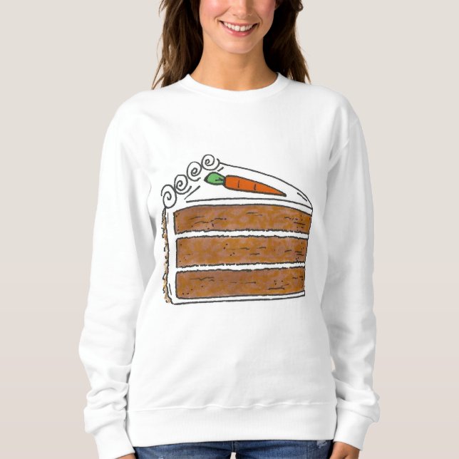 Sweatshirt de la tranche de gâteau de couche de ca (Devant)