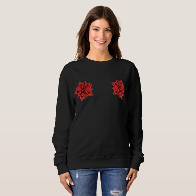 sweatshirt de l'arc-en-ciel rouge (Devant entier)