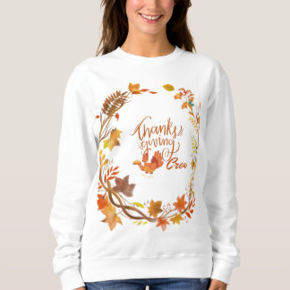 Sweatshirt de l'équipage de Thanksgiving