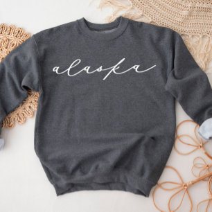 Sweatshirt de l'État de l'Alaska Script