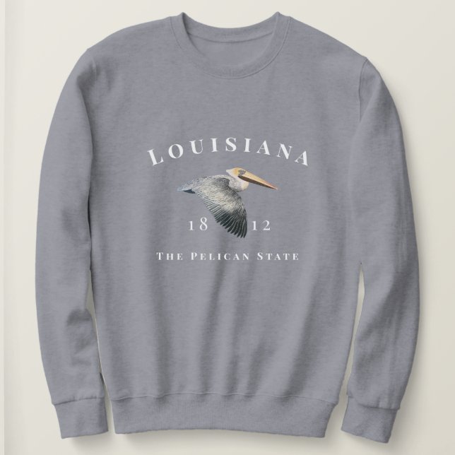 Sweatshirt de l'État du Pélican 1812 (Design devant)