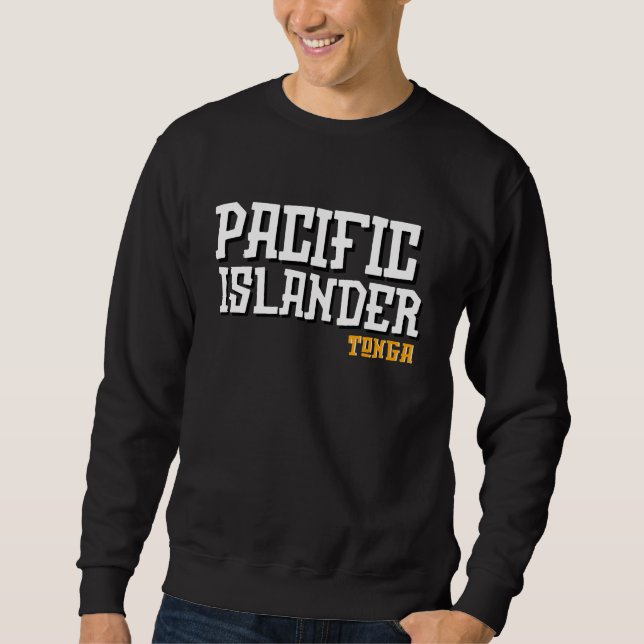 Sweatshirt de l'île du Pacifique Tongan (Devant)