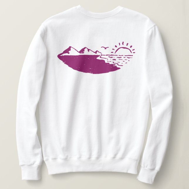 Sweatshirt de l'infirmière gitane de bord de l'océ (Design dos)