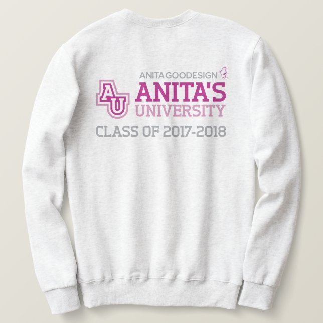 Sweatshirt de logo de l'université d'Anita (Design dos)