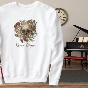 Sweatshirt de l'opéra du crâne floral