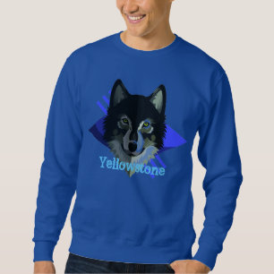 Sweatshirt de loup de Yellowstone des hommes
