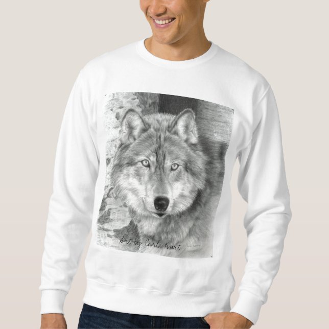 Sweatshirt de loup, unisexe - pour les hommes ou (Devant)