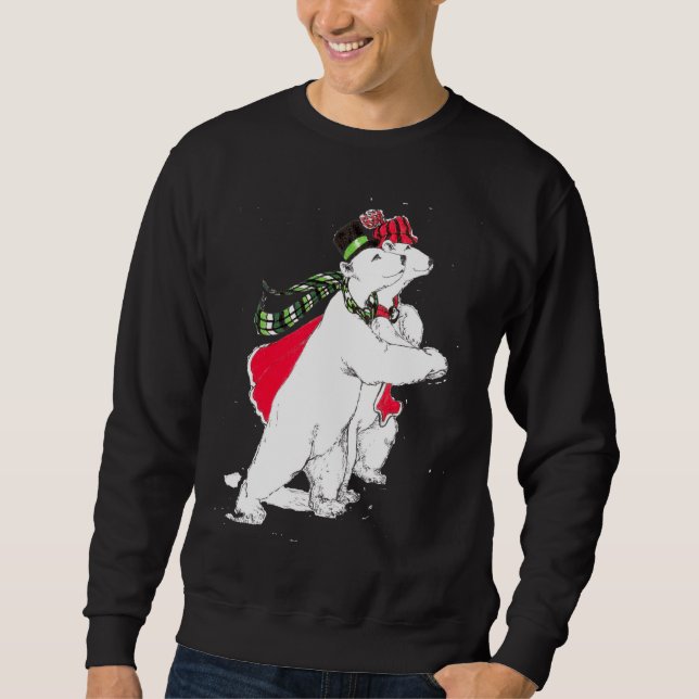 Sweatshirt de l'ours polaire pour adultes Unisex p (Devant)