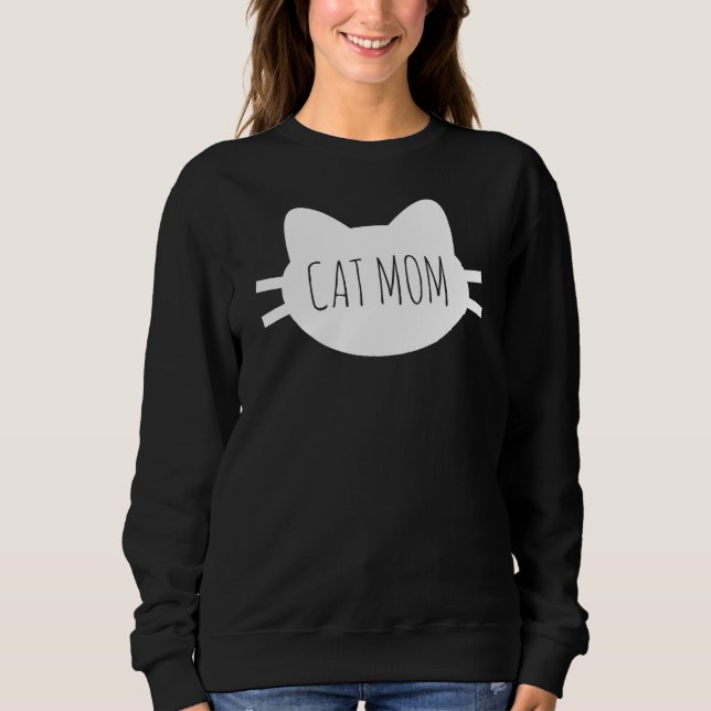 Sweatshirt "de MAMAN de CAT" (Devant)