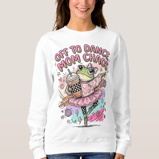 Sweatshirt de maman de danse (Devant)
