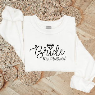 Sweatshirt de mariée personnalisée Crewneck