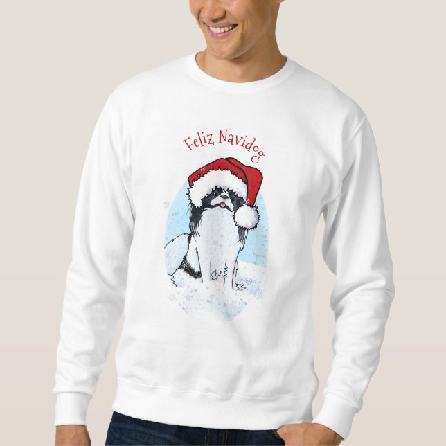 Sweatshirt de Noël chinois japonais KiniArt (Devant)